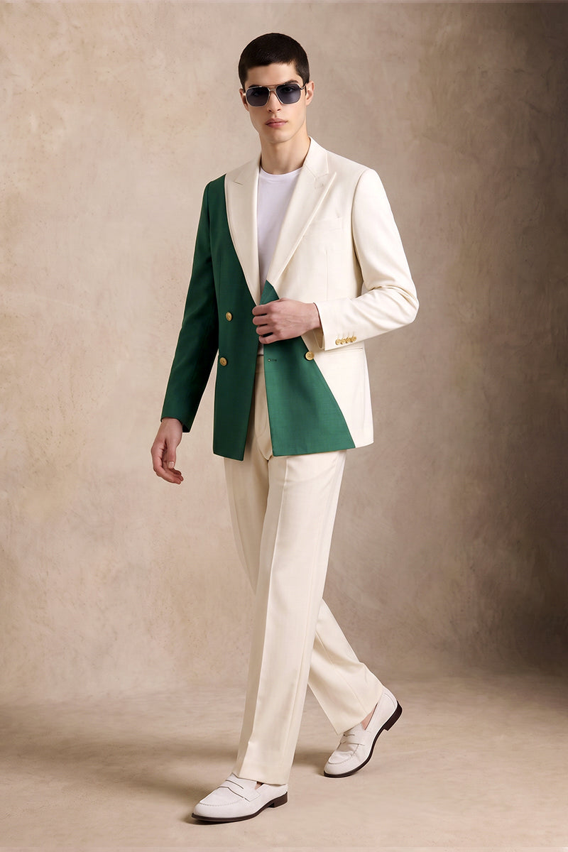 Green 50% Merino Wool Suits