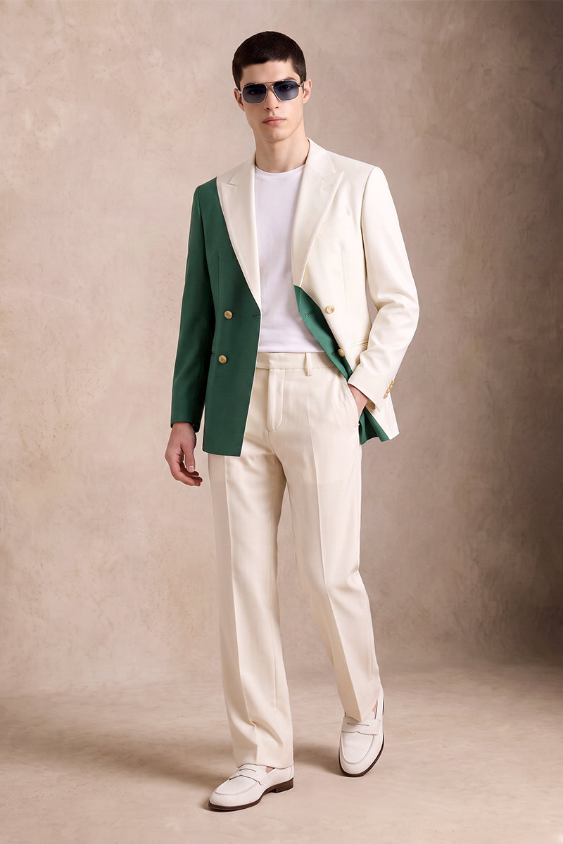 Green 50% Merino Wool Suits