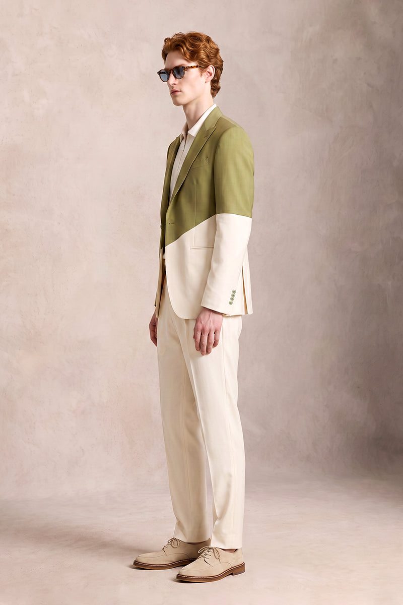 Green 50% Merino Wool Suits