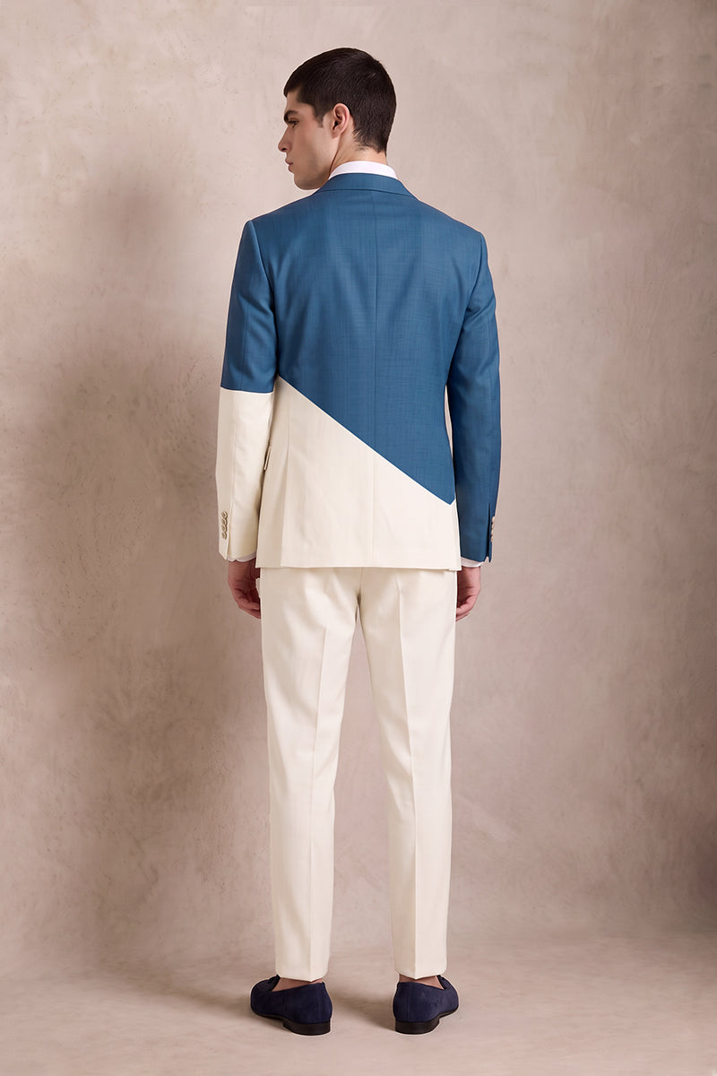 Blue 50% Merino Wool Suits