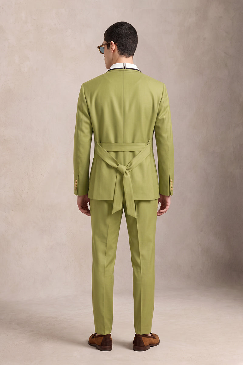 Green 50% Merino Wool Suits