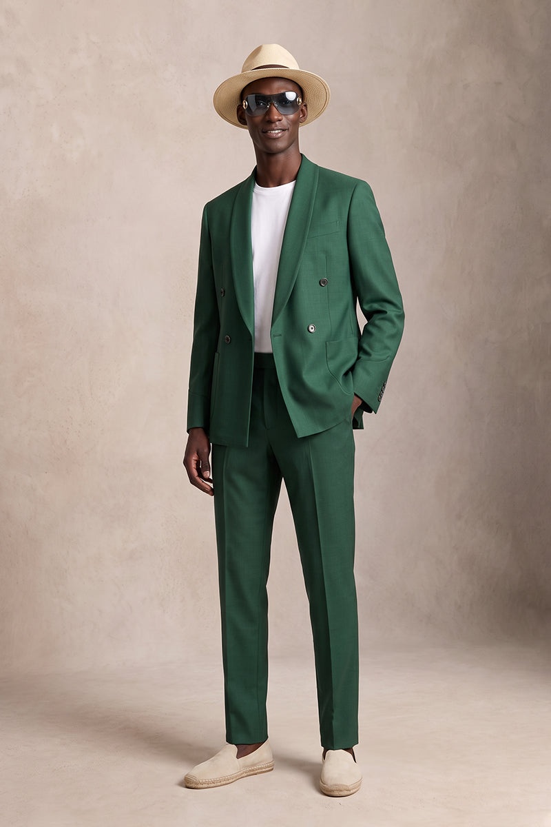 Forest Green 50% Merino Wool Suits