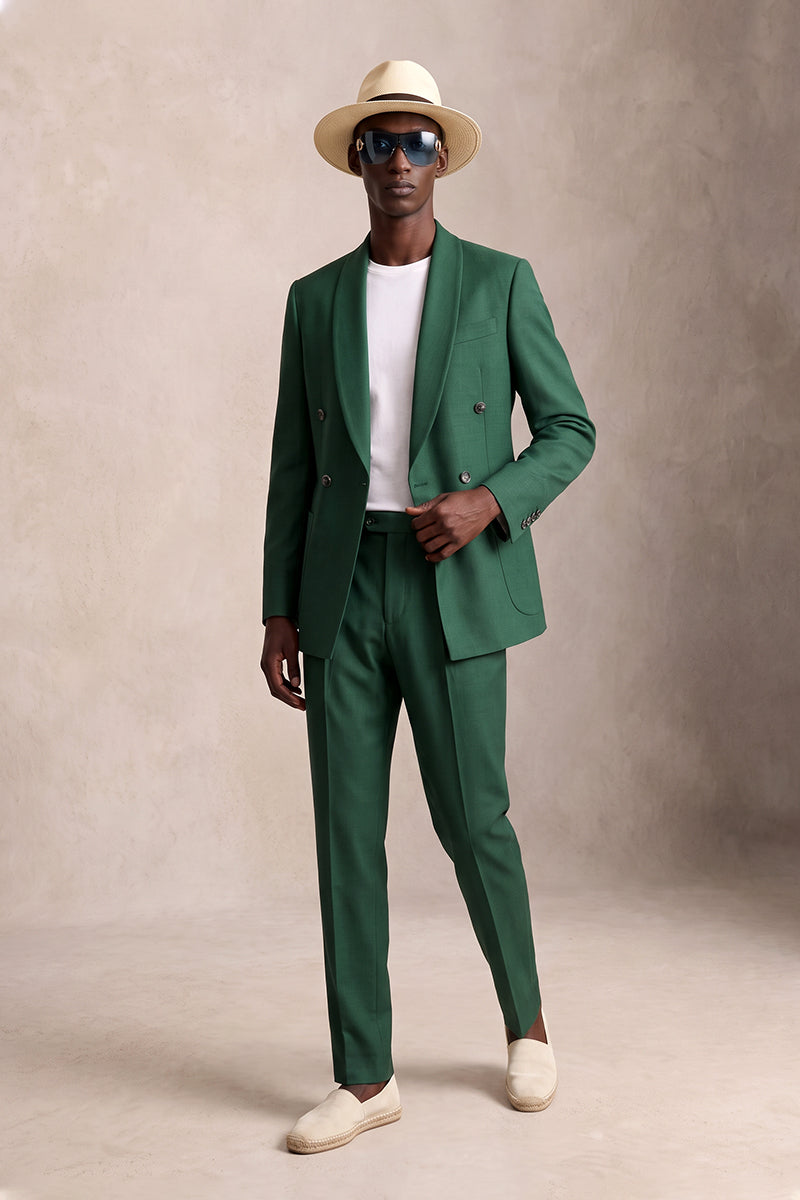 Forest Green 50% Merino Wool Suits