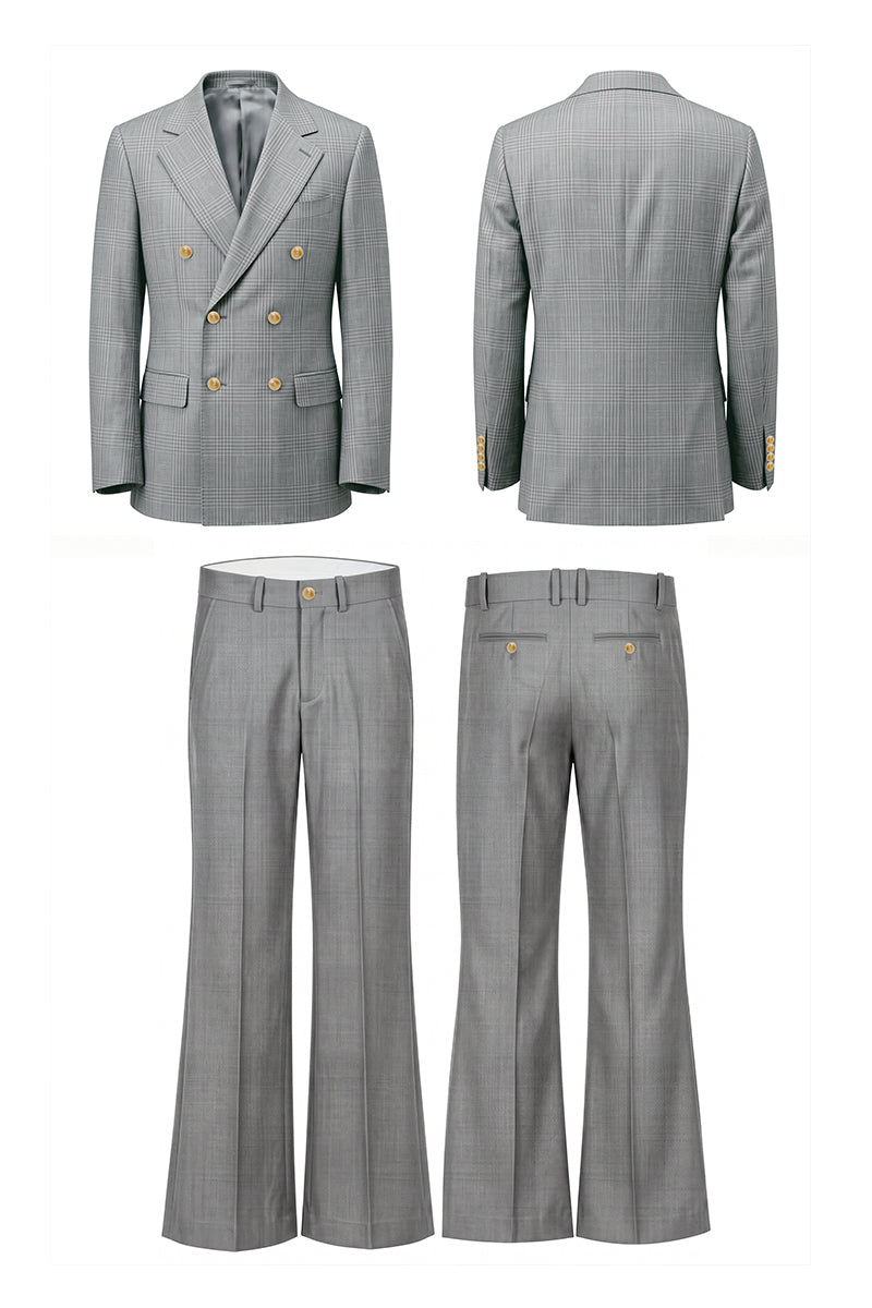 Gray 50% Merino Wool Suits