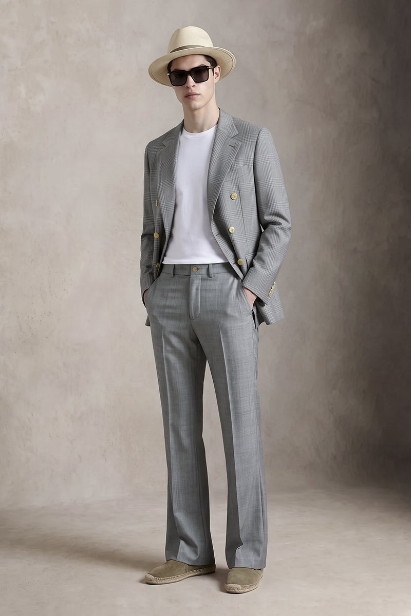 Gray 50% Merino Wool Suits