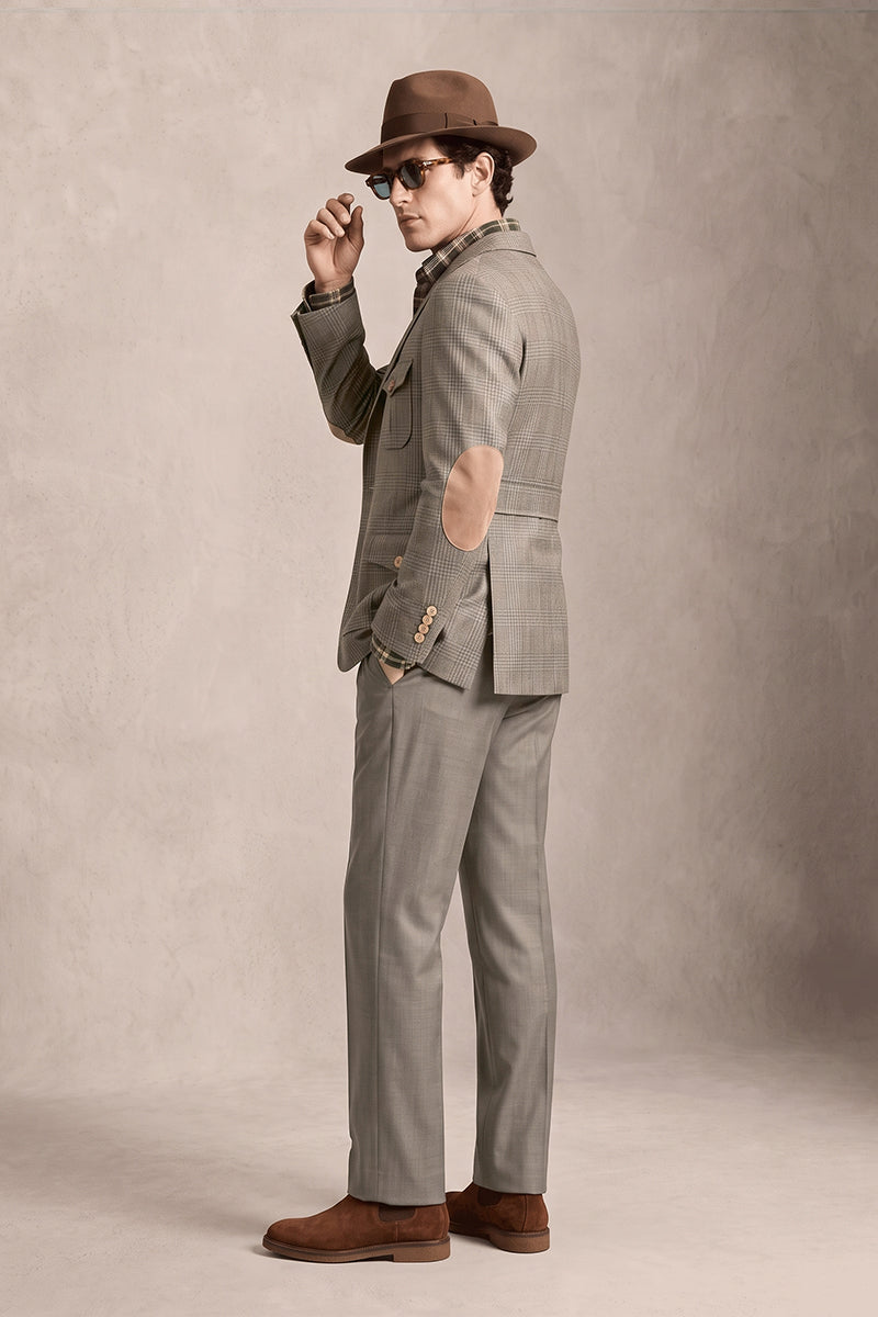Brown 50% Merino Wool Blazers