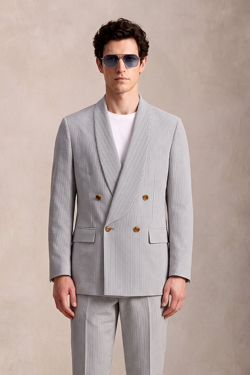 Light Gray 50% Merino Wool Suits