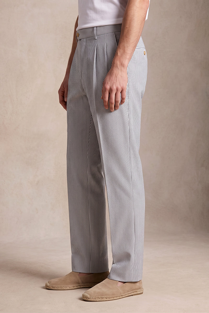Light Gray 50% Merino Wool Suit Trousers