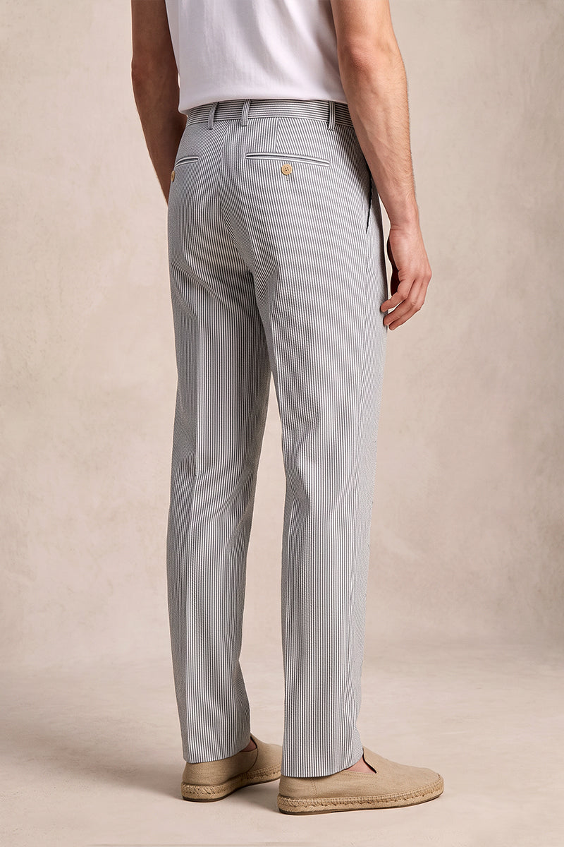 Light Gray 50% Merino Wool Suit Trousers