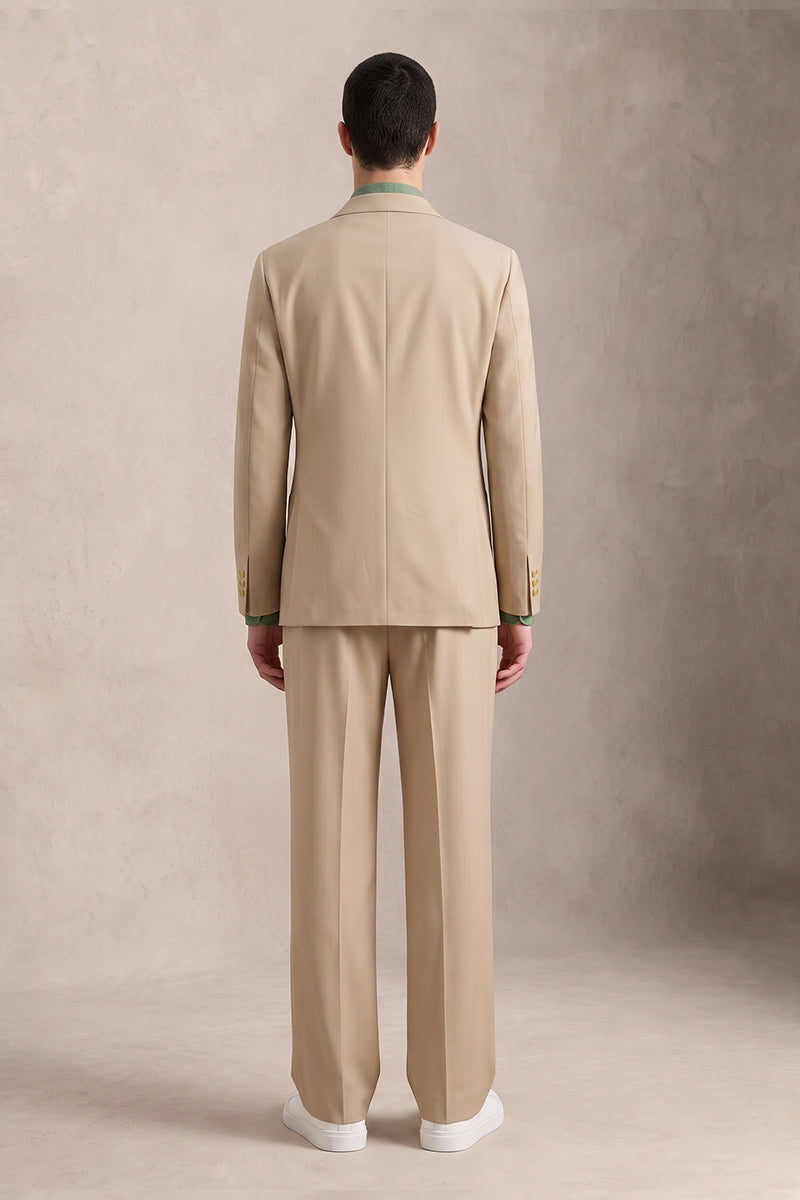 Khaki 50% Merino Wool Blazers