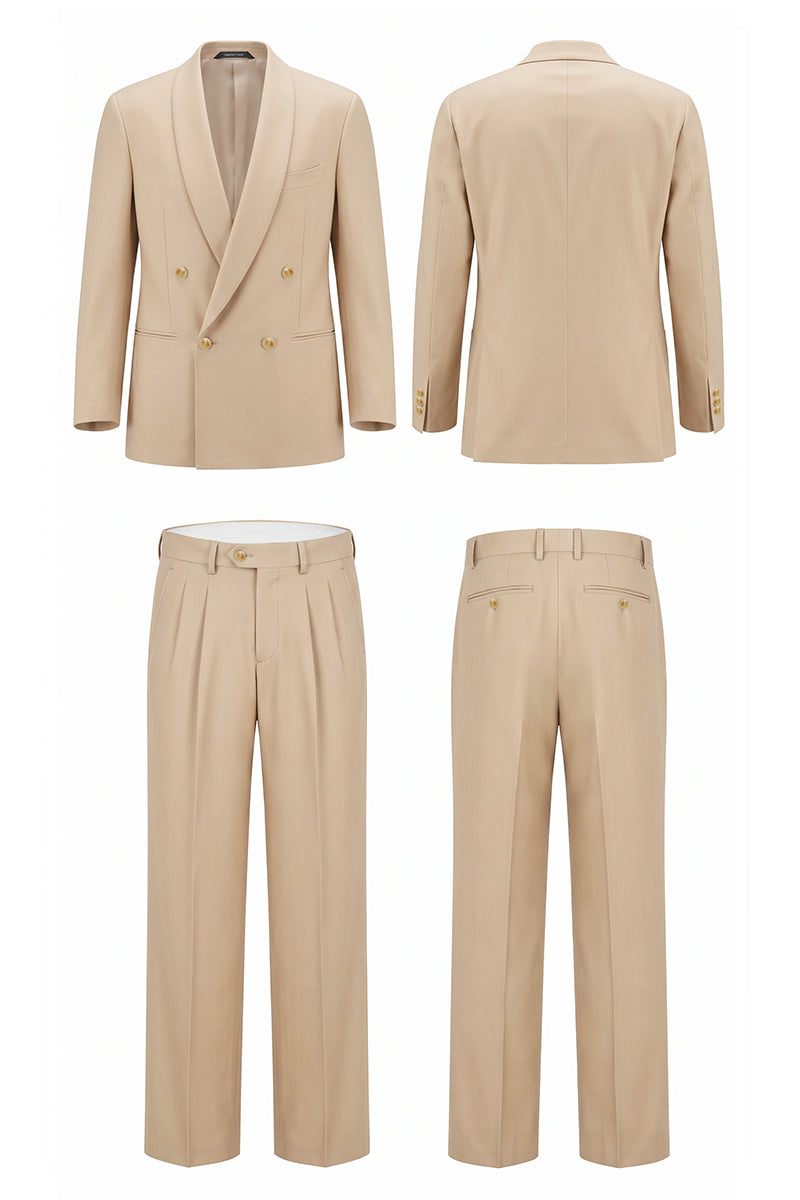 Khaki 50% Merino Wool Blazers