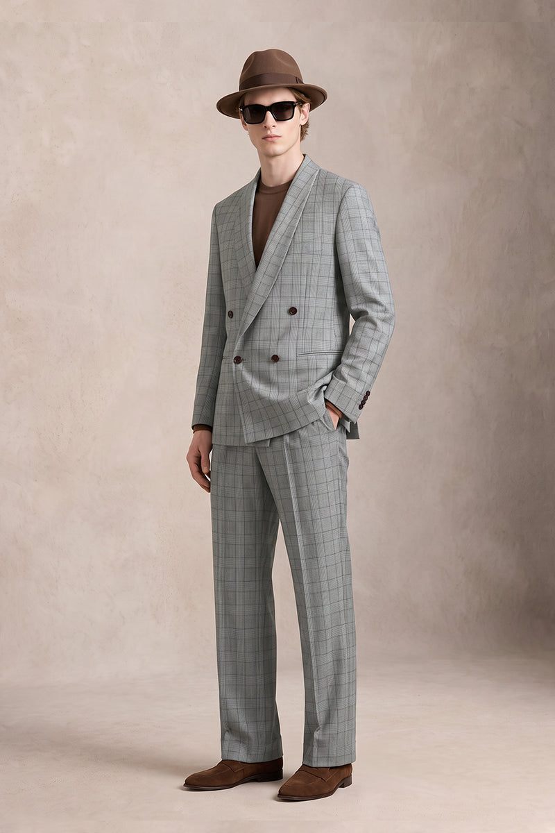 Gray 50% Merino Wool Suits