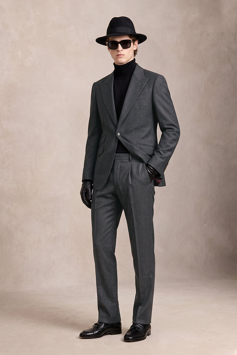 Black 70% Merino Wool Suits