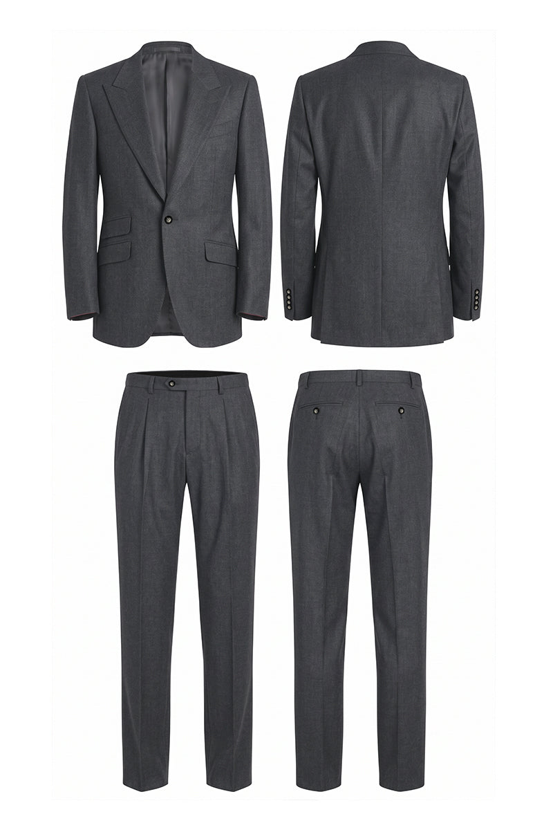 Black 70% Merino Wool Suits