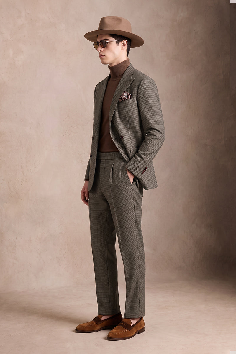 Brown 100% Merino Wool Suits