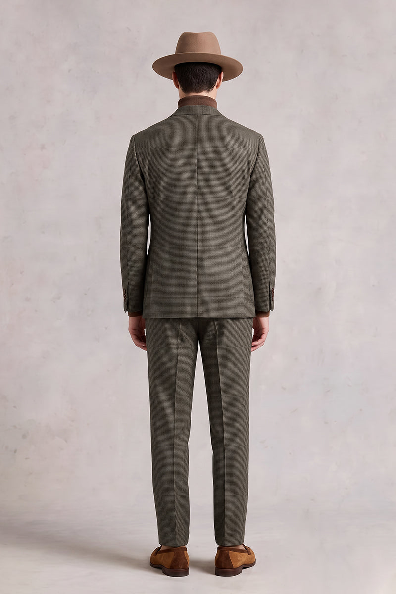Brown 100% Merino Wool Suits