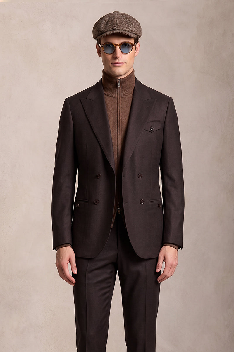 Burgundy 70% Merino Wool Suits