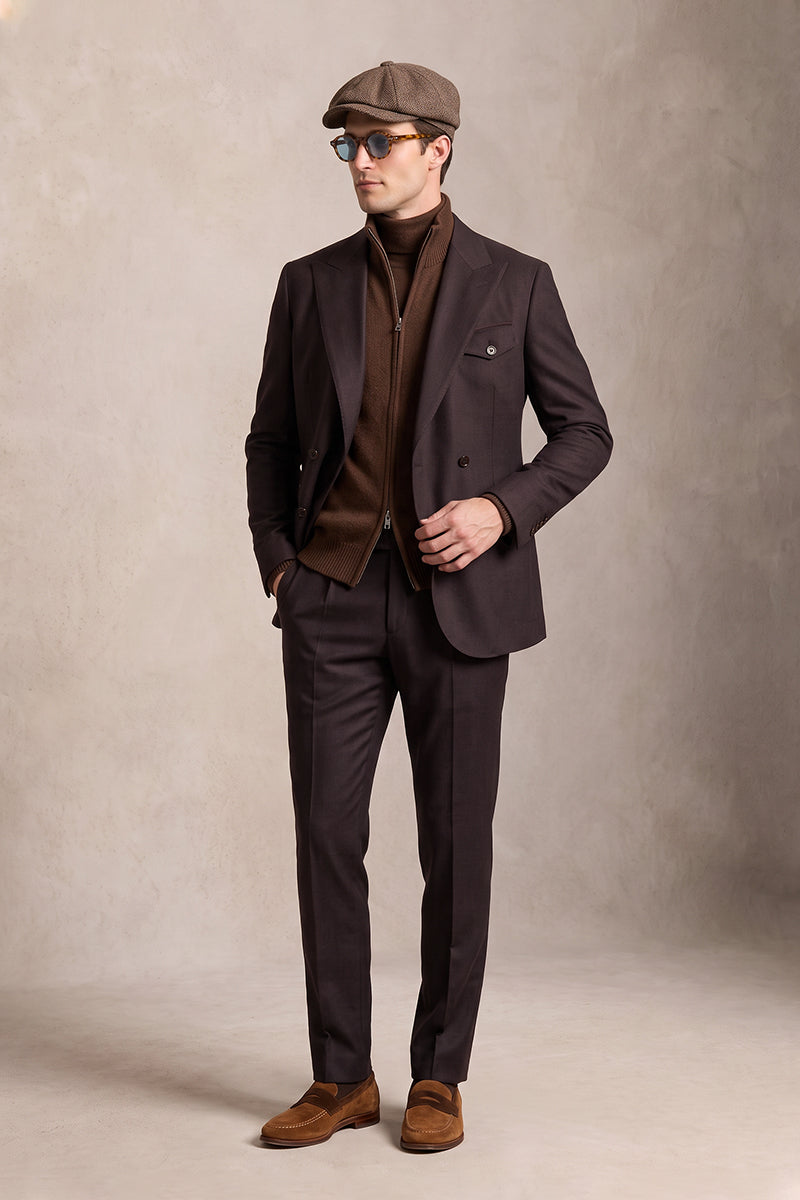 Burgundy 70% Merino Wool Suits