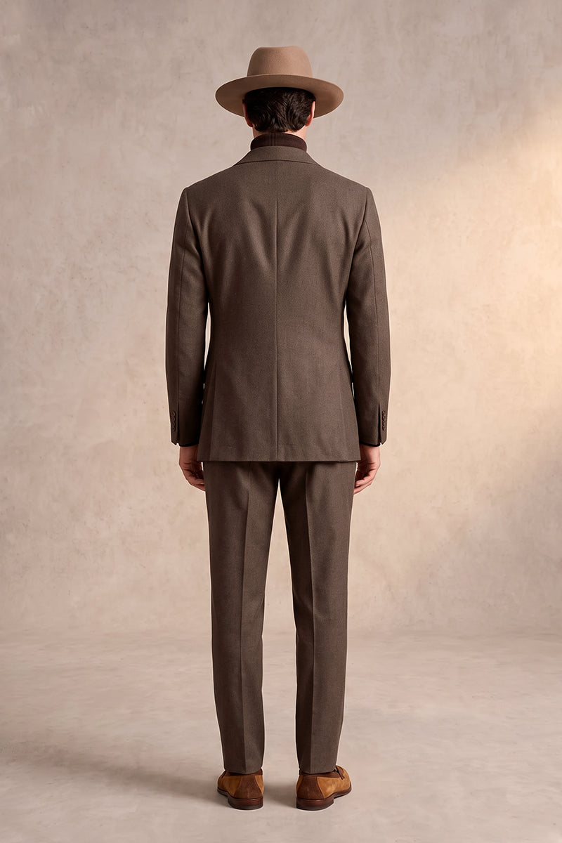 Brown 70% Merino Wool Suits