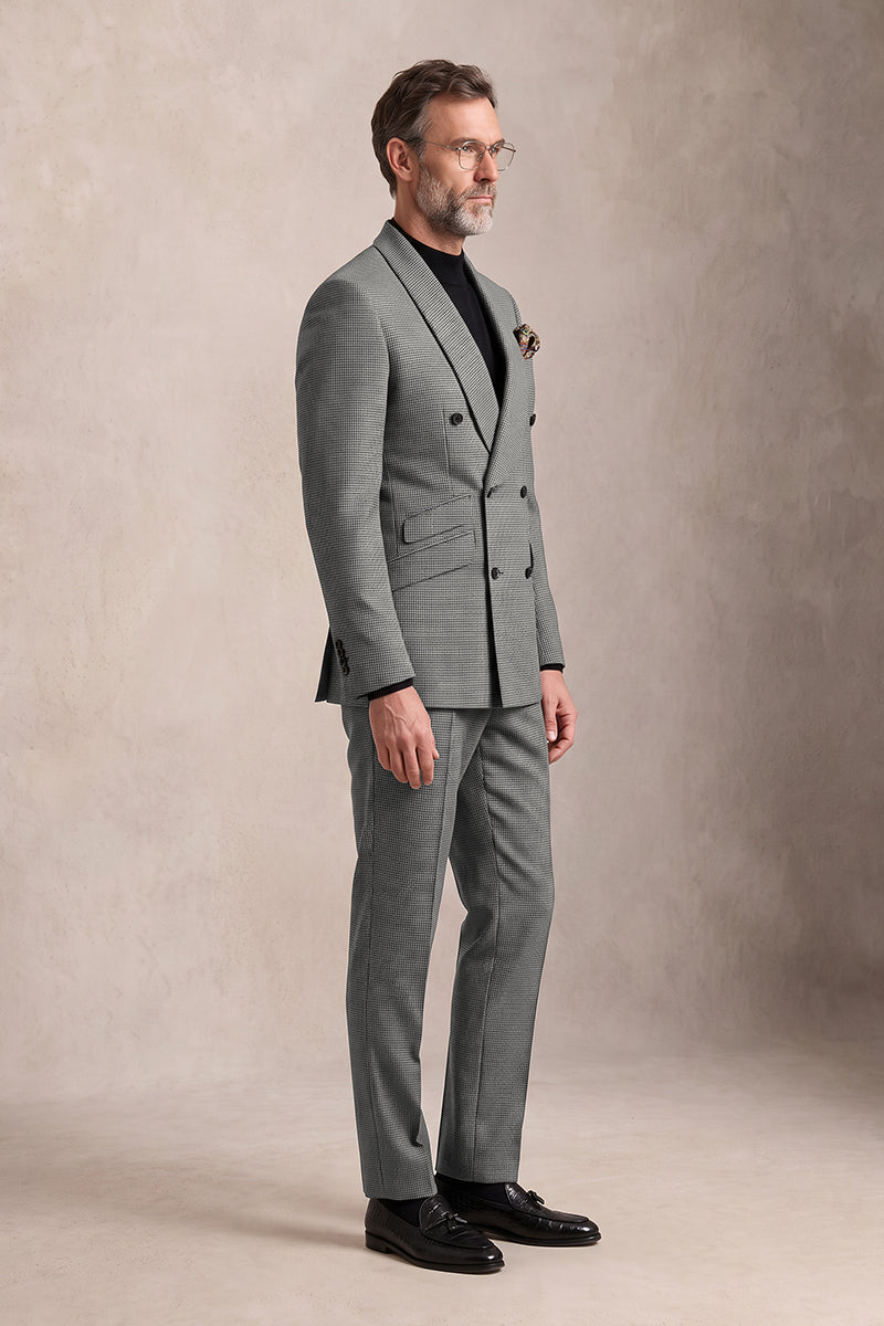 Gray 100% Merino Wool Suits