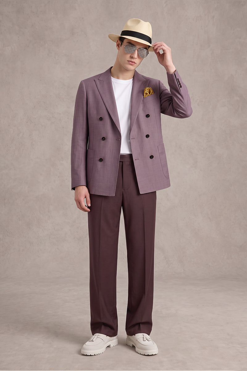Purple 50% Merino Wool Suits