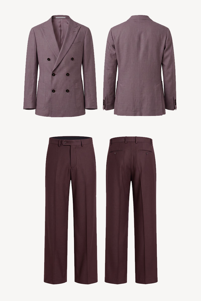 Purple 50% Merino Wool Suits