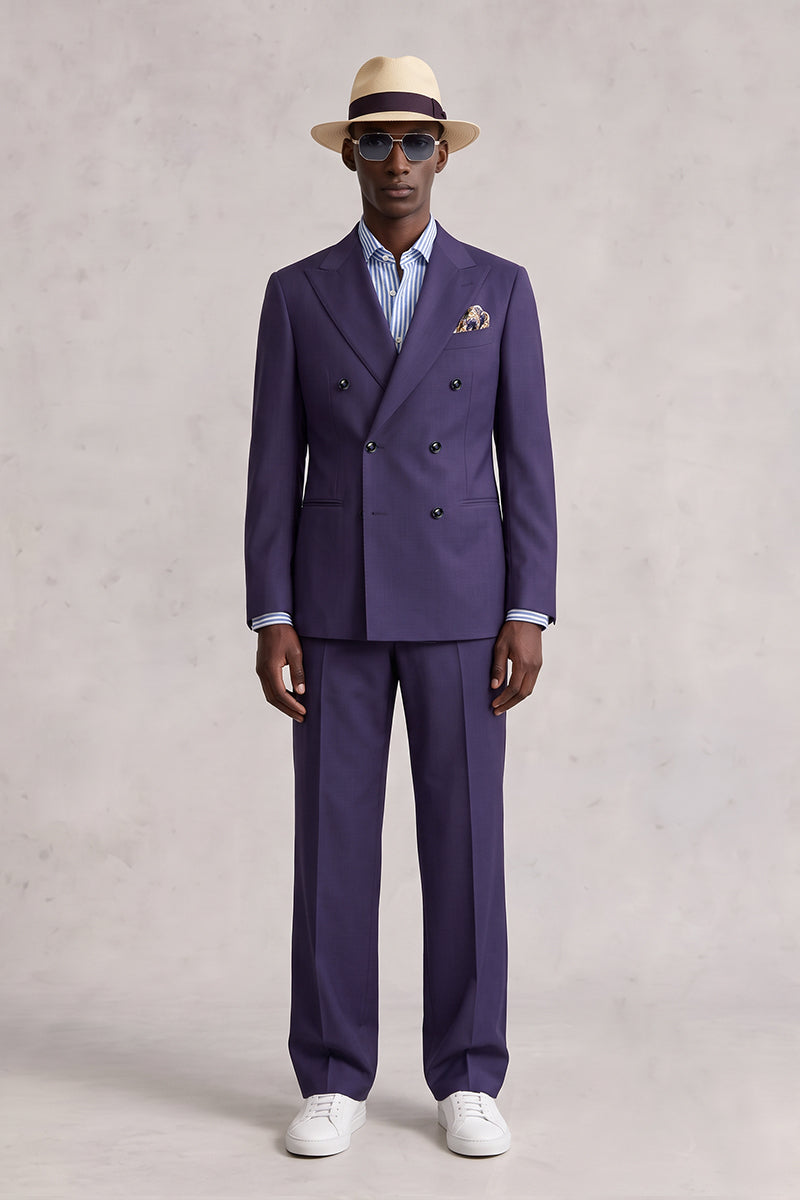 Deep Purple 50% Merino Wool Suits