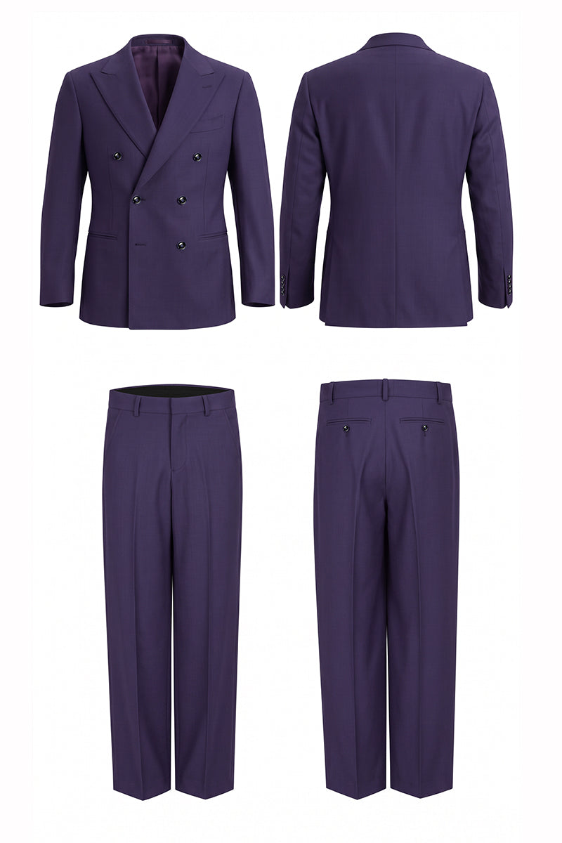 Deep Purple 50% Merino Wool Suits