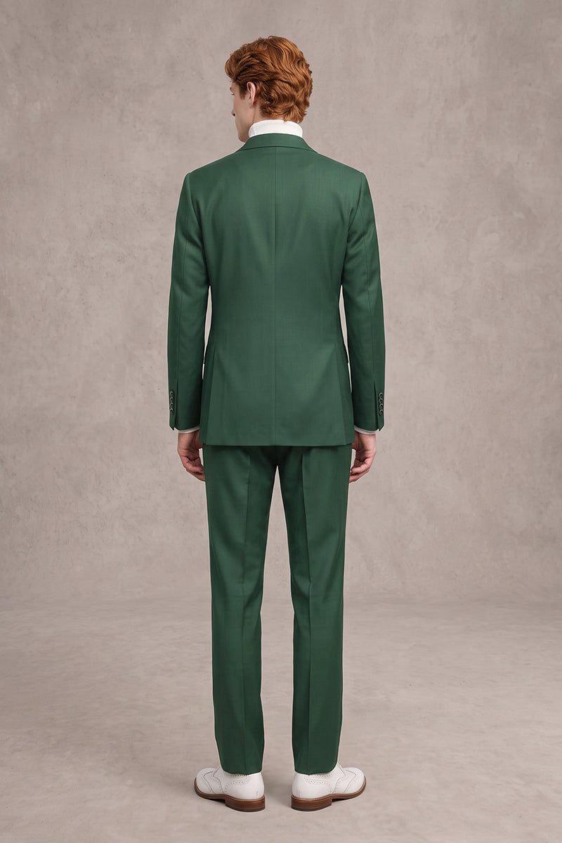 Green 50% Merino Wool Suits