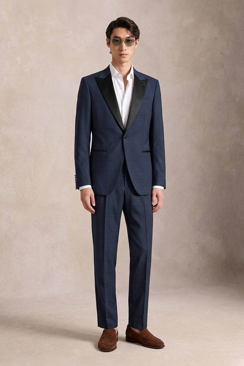 Blue 50% Merino Wool Suits