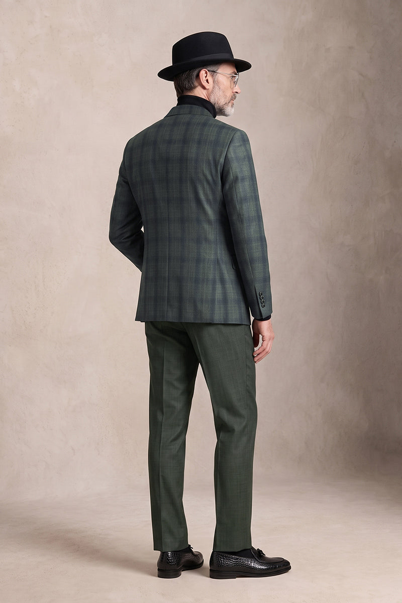Gray Green 50% Merino Wool Suits