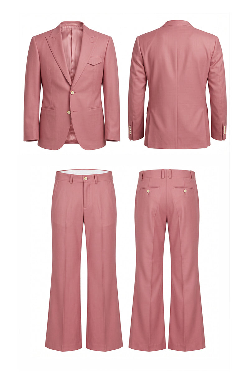 Pink 100% Merino Wool Suits