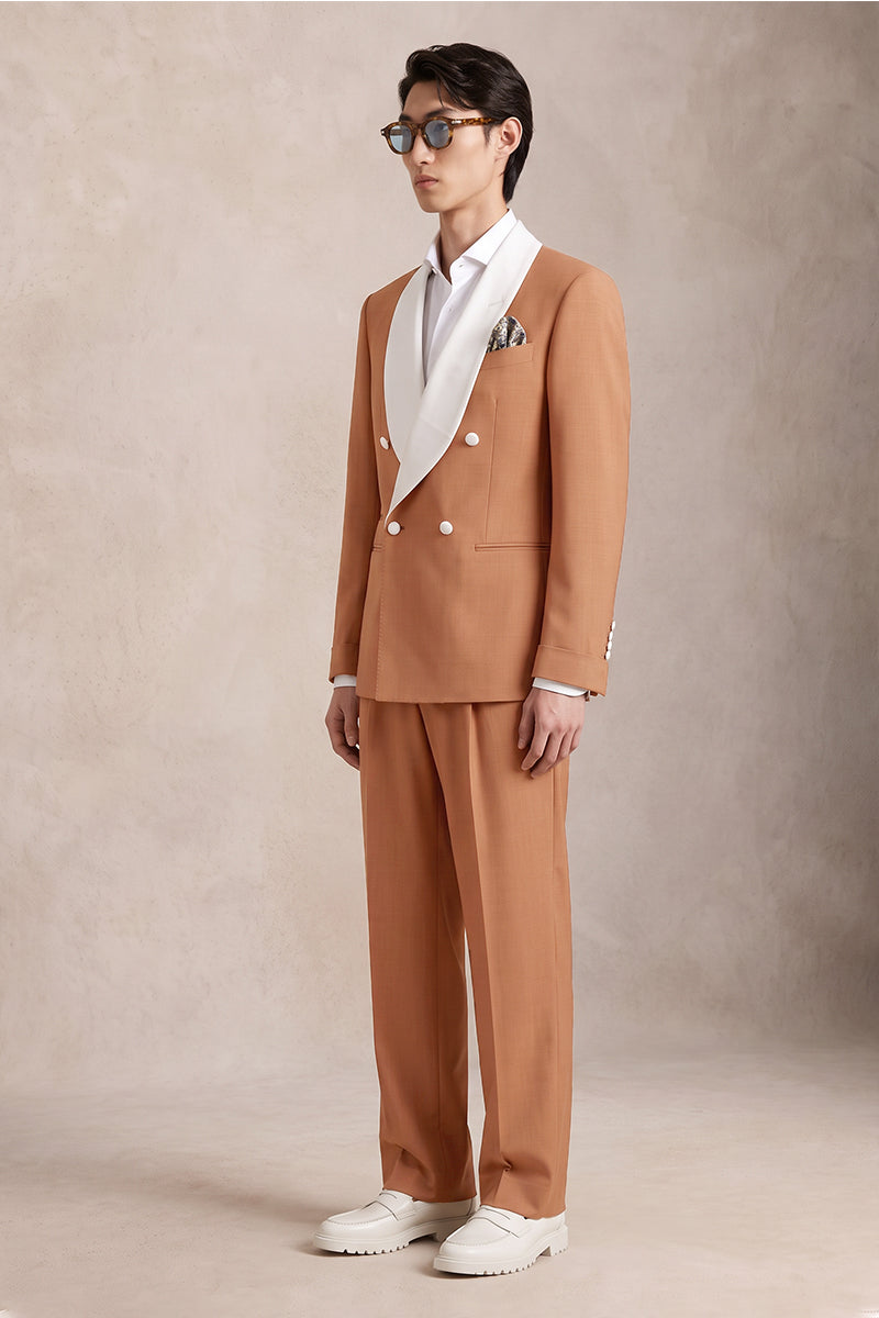 Orange 70% Merino Wool Suits