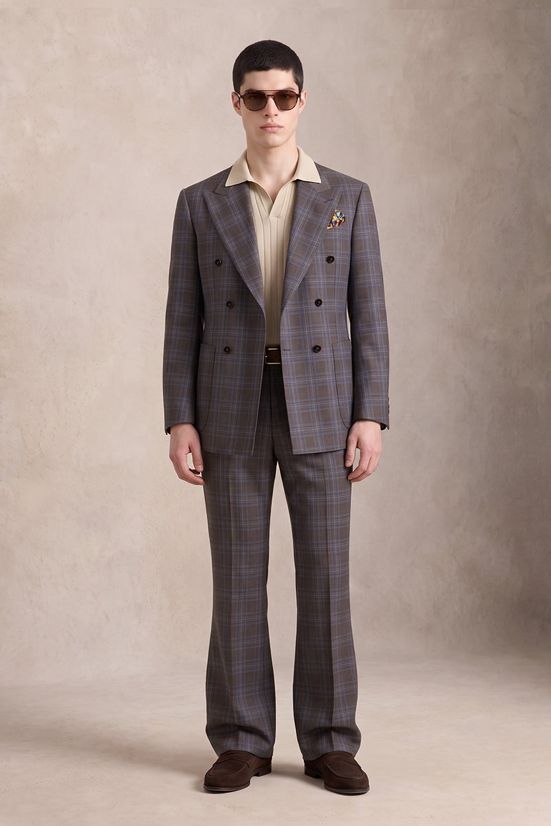 Dark Brown 50% Merino Wool Suits