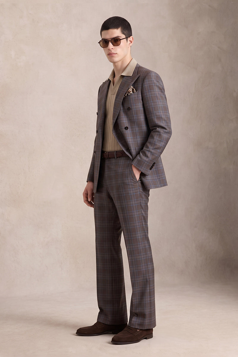 Dark Brown 50% Merino Wool Suits