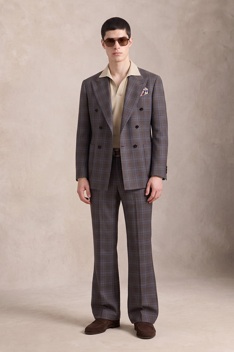 Dark Brown 50% Merino Wool Suits