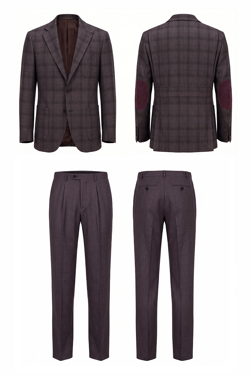 Mauve 50% Merino Wool Suits