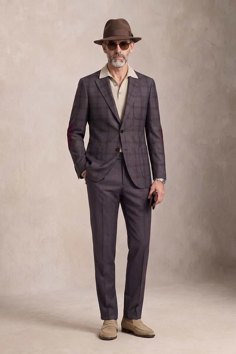 Mauve 50% Merino Wool Suits