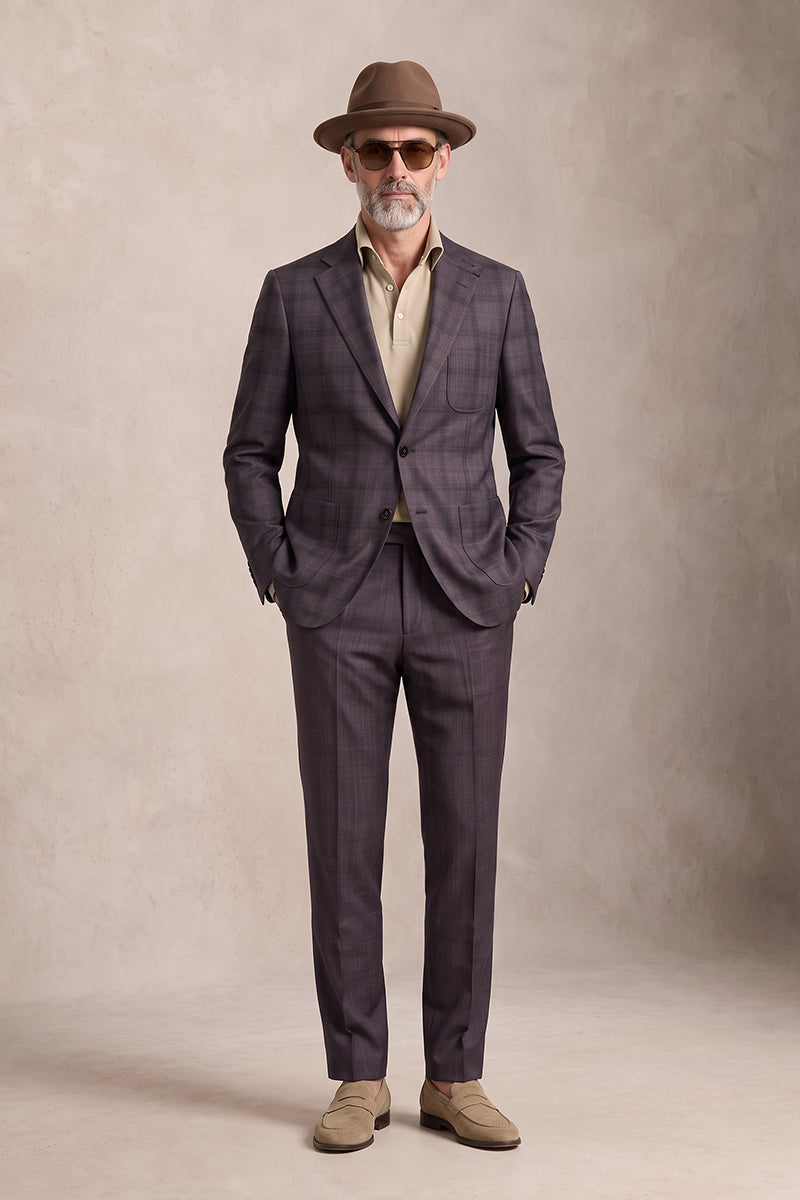 Mauve 50% Merino Wool Suits