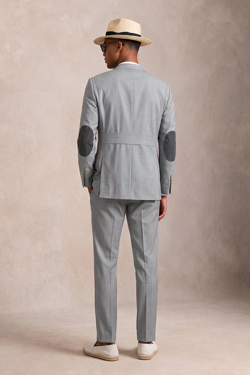 Gray 100% Merino Wool Suits