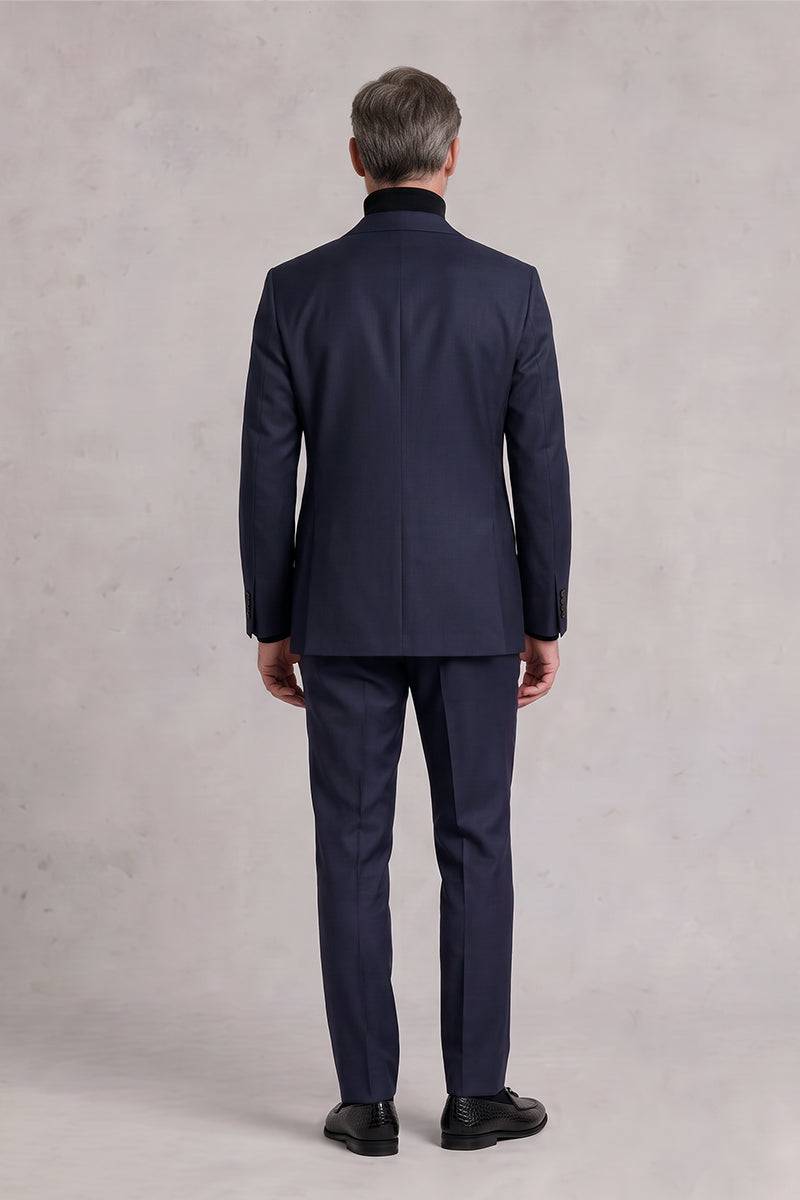 Navy Blue 55% Merino Wool Suits
