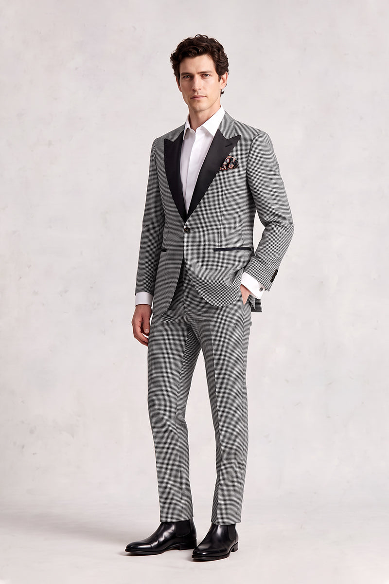 Black 100% Merino Wool Suits