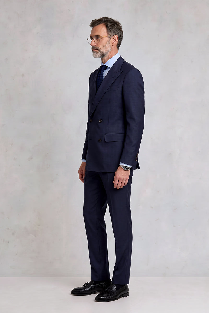 Navy Blue 55% Merino Wool Suits