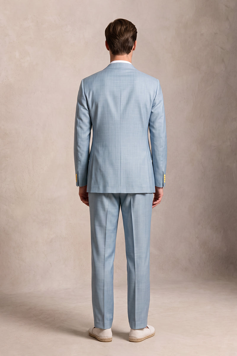 Light Blue 50% Merino Wool Blazers