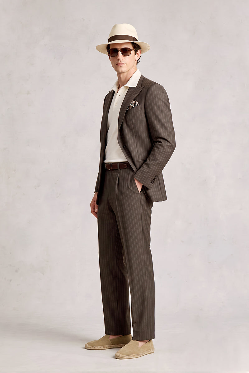 Brown 50% Merino Wool Suits