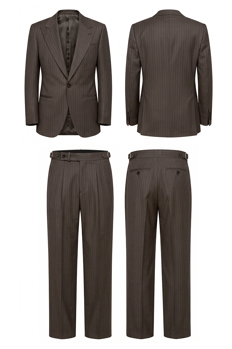 Brown 50% Merino Wool Suits