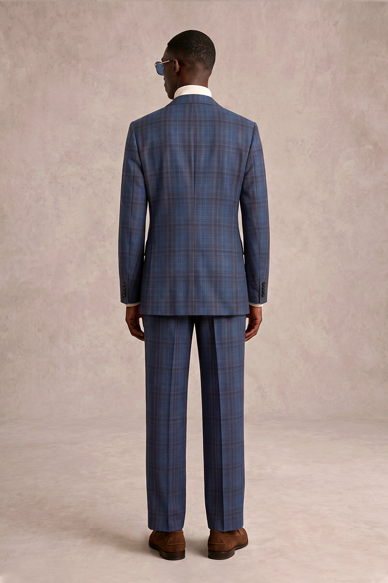 Blue 50% Merino Wool Suits
