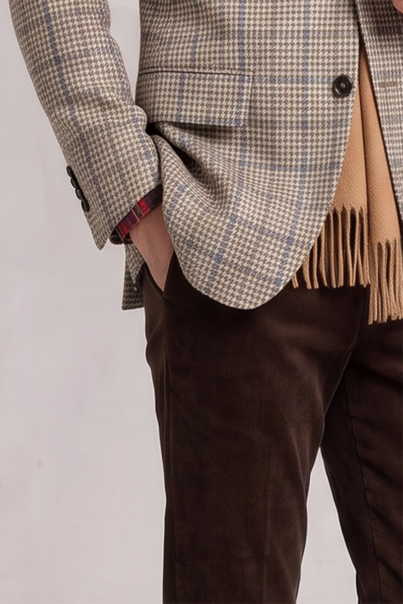 Beige 60% Merino Wool Blazers