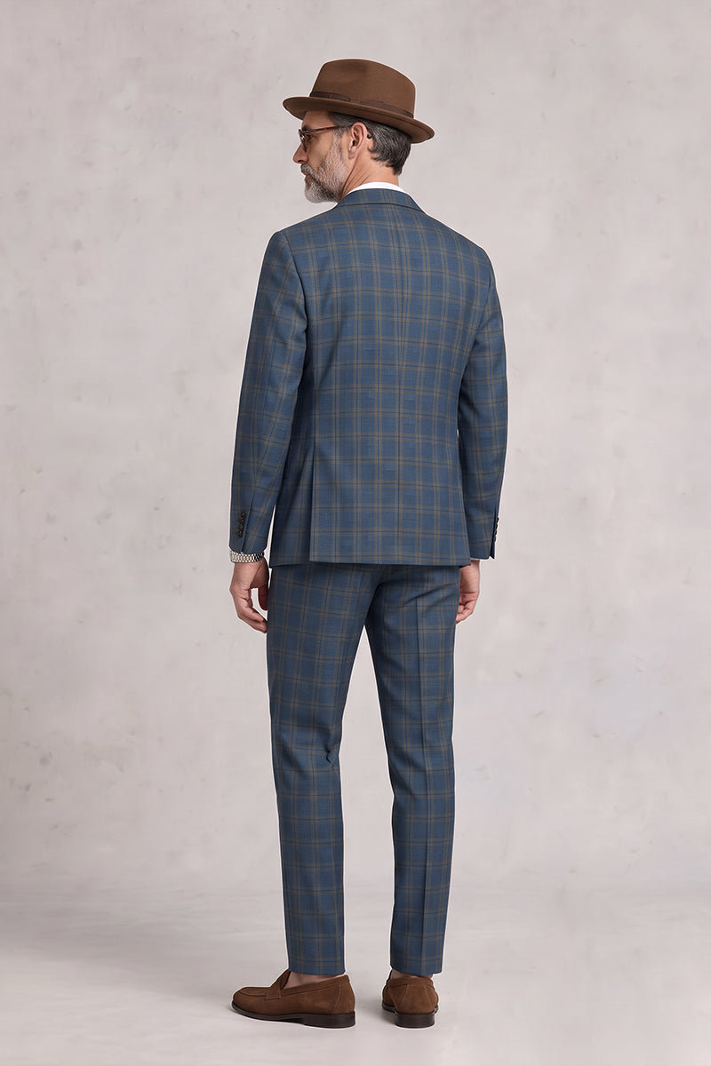 Blue 50% Merino Wool Suits