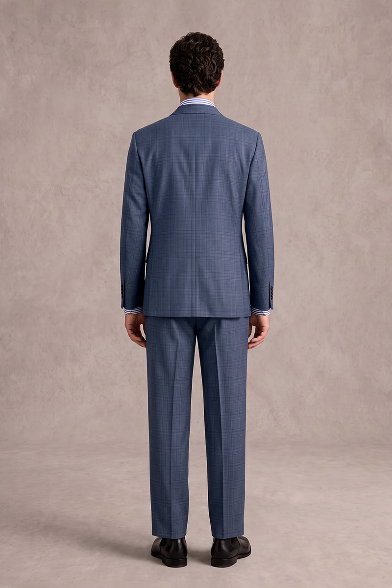 Blue 50% Merino Wool Suits